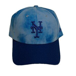 New York Mets Father's Day Adjustable Snapback Hat New Era 9forty Sky Blue Faded